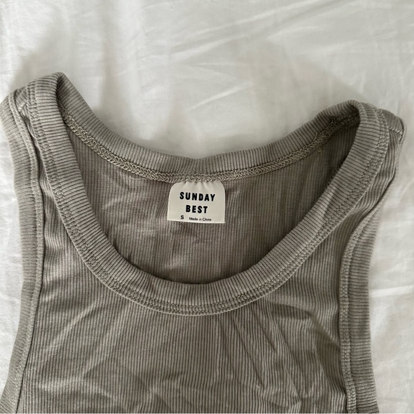 Aritzia Sunday Best Green Tank Top - Picture 2 of 2